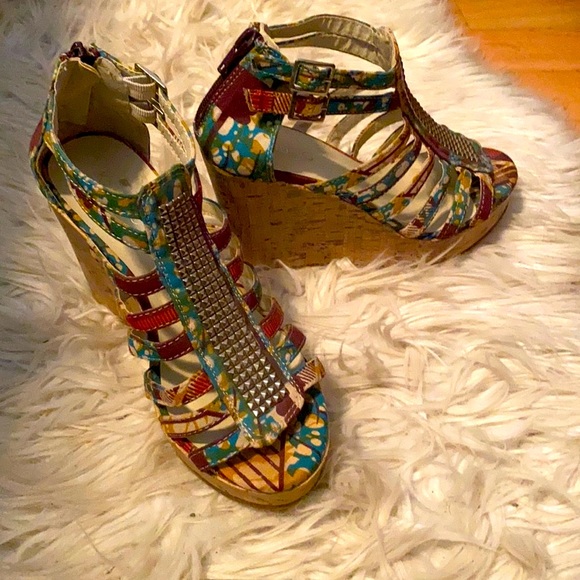 Wedge high heel sandals - Picture 2 of 6